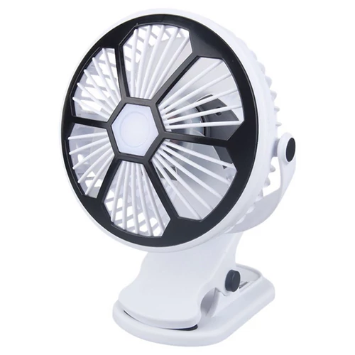 Kompakt akkus USB-c asztali ventilátor, csíptethető, 19 x 14 cm 