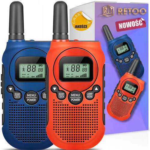 Boafeng Walkie Talkie 2db-os, 22 csatornás 3 km hatótávval, hangvezérléssel, CTCSS és CDCSS, 1500 mAh, RT