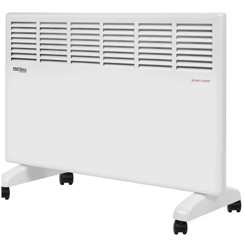 Kraft&Dele elektromos kerekes konvektoros fűtőtest termosztáttal, 2 teljesítmény fokozattal, hideg/meleg üzemmód, 2000W