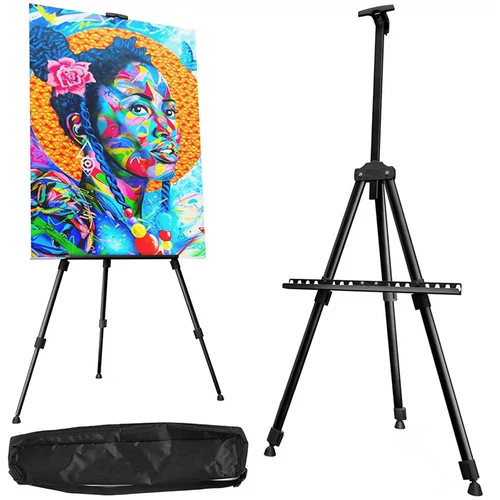 160 cm-es festőállvány alumíniumból, ajándék tartóval, VG