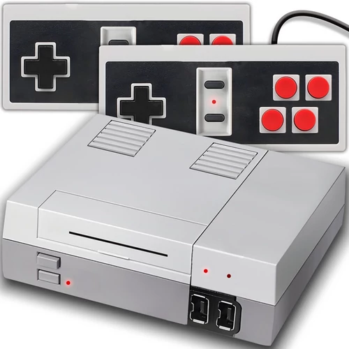 Retro videojáték konzol, sok beépített játékkal 