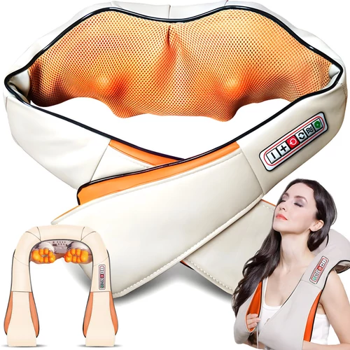 Shiatsu 3D Nyak és váll masszírozógép, fűtő funkcióval