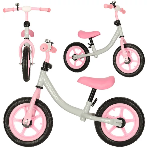 Trike Fix Balance futóbicikli, 80-108 cm-eseknek, 35 kg-ig, fehér-rózsaszín