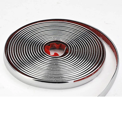 Króm dekoratív öntapadós szalag autóra 15mm x 15m