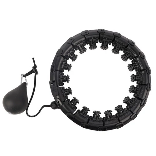 Erős, súlyozott hula karika masszírozó fejekkel, 30 - 42 cm átmérő