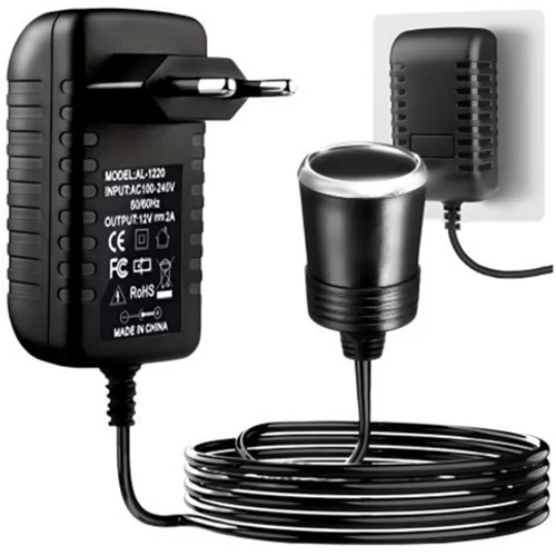 Tápegység Hálózati-autós szivargyújtó adapter DC 12V 2A/AC 100-240V