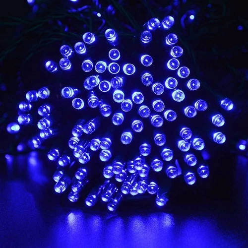 80 LED-es kültéri-beltéri dekor fényfüzér, kék, 9 m