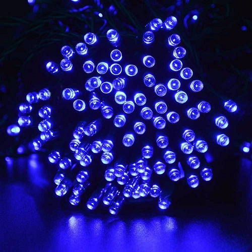 80 LED-es kültéri-beltéri dekor fényfüzér, kék, 9 m