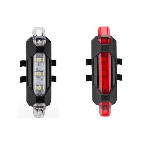 LED-es vízálló Kerékpár első és hátsó lámpa, USB-s