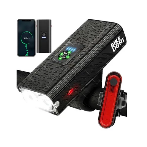 LED-es vízálló Kerékpár első és hátsó lámpa, USB-s