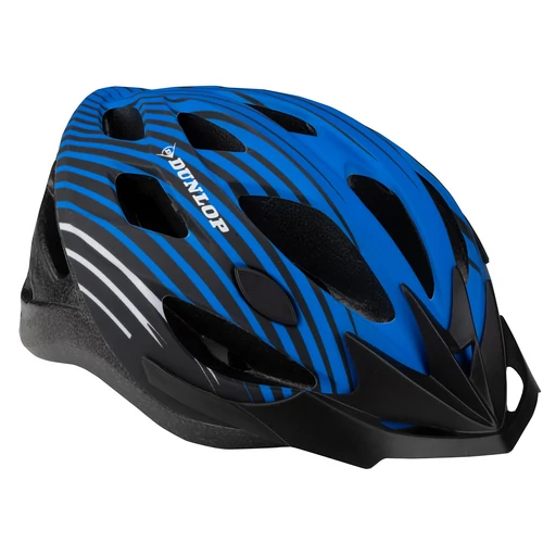 Dunlop kerékpáros sisak L méret, 58-61 cm, napellenzővel, kék