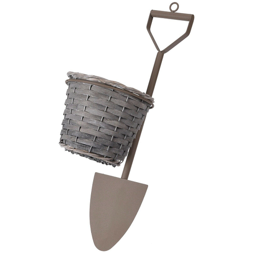 Függő dekor kaspó, ásó, 42 cm