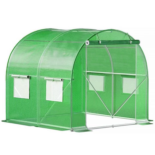 UV4 szűrős fémvázas fóliasátor, 140g/m2, 2 x 2 x 2 m, zöld