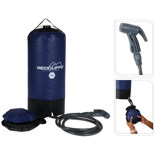 Redcliffs hordozható kemping zuhany, 11 l