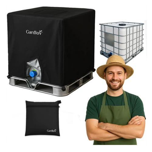 Gardlov UV álló IBC tartályfedél, 1000L, fekete