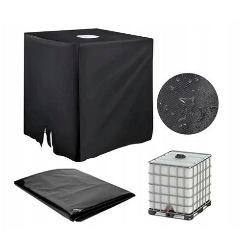 Mauser UV álló IBC tartályfedél 1000L 120 x 100 x 116 cm fekete AT