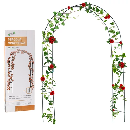 GardenLine Rózsakapu rózsafuttató kerti kapu 240 x 140 cm