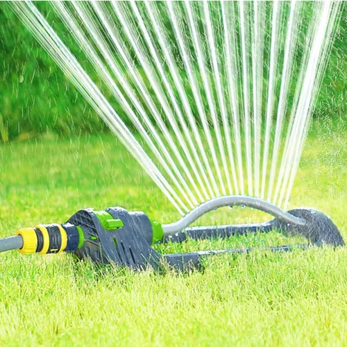 Állítható Esőztető Kerti öntöző fej, oszcilláló, sprinkler 19 lyuk, 1/2-3/4