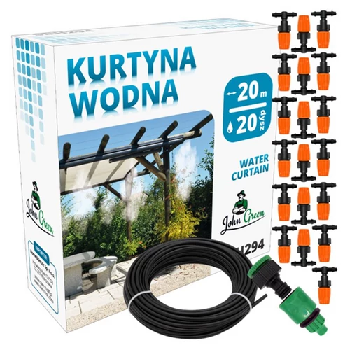 20 m-es párakapu, sprinkler öntözőköd, vízfüggöny