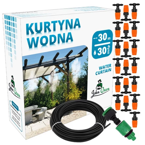 20 m-es párakapu, sprinkler öntözőköd, vízfüggöny