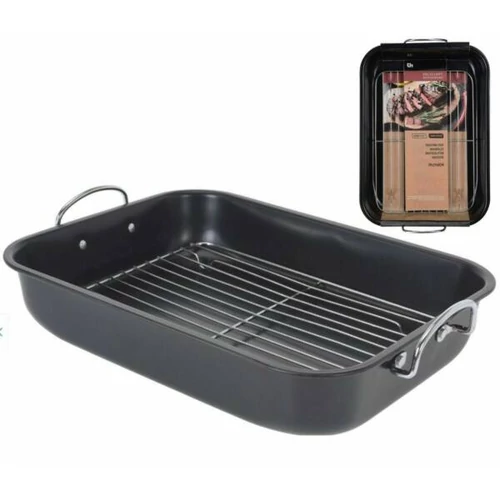 Excellent Houseware grillrácsos sütőtepsi, tapadásmentes, 39x29x8 cm