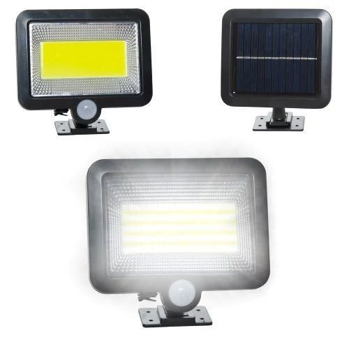 100 LED-es napelemes reflektor, mozgásérzékelővel, 260LM 5500-6000K