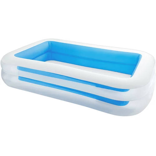 Intex Family Pool Felfújható medence nagy téglalap alakú kerti családi medence gyerekeknek, 262 x 175 x 56 cm