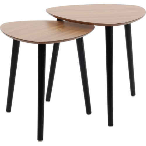 Modern Skandináv stílusú  2 részes kisasztal , 45 x 44 cm 