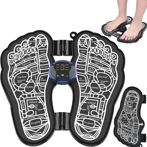 EMS elektrostimulátoros talpmasszírozó, izommasszírozó, 31 x 29,5 cm 