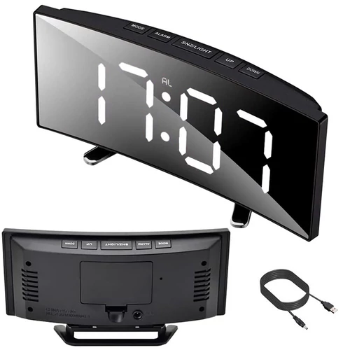 Digitális óra elektronikus ébresztő led hőmérő