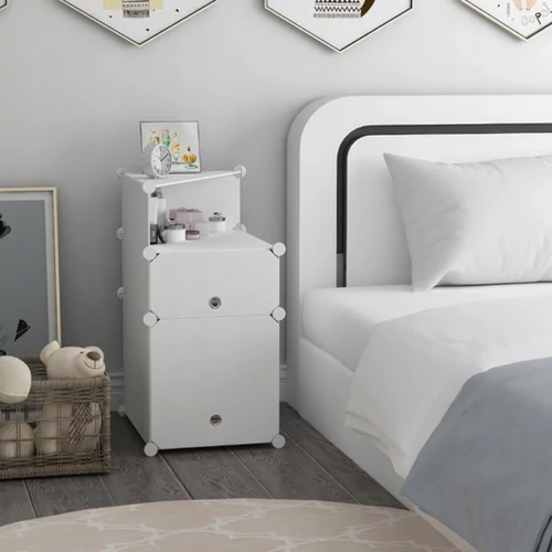 HÖGLER ELEGANCE Moduláris Push-Fit nyitott éjjeliszekrény fehér 73 x 39 cm