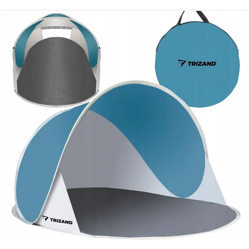 Pop-up strandsátor, 145x100x70 cm-es, türkiz-szürke
