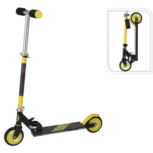 XQmax összecsukható roller, gyerekeknek, 50 kg teherbírással, fekete-lime