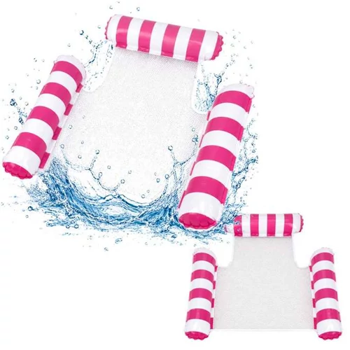 Felfújható vízi függőágy szék pink hálóval – 120 cm x 129 cm