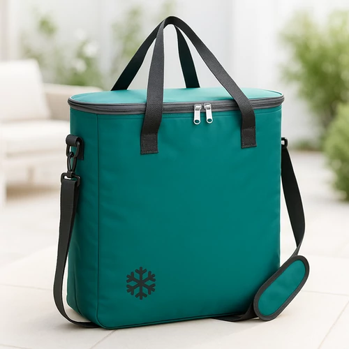 COOL 24 literes  XXL starnd hűtőtáska, thermo-s, 38 x 21 x 37 cm, zöld