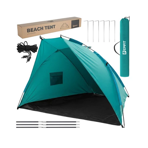 Epifit Nagyméretű 220 x 115 x 115 cm-es strandsátor, kék, 170T