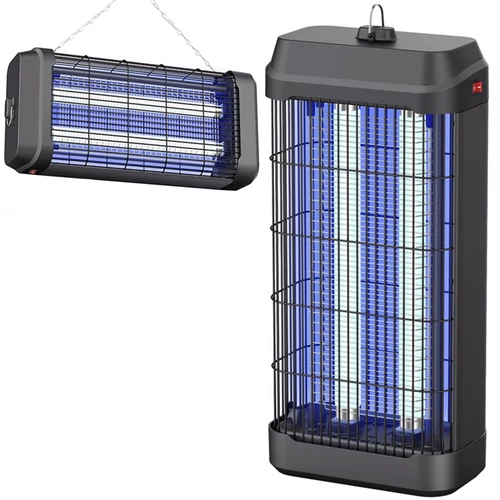 MasterKiller Megbízható Erős Elektromos 2 csöves függőleges szúnyogirtó, UV lámpa, 20W, 3800V