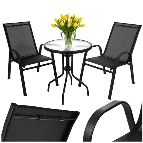 Balcony furniture set - table + 2 Gardlov chairs
