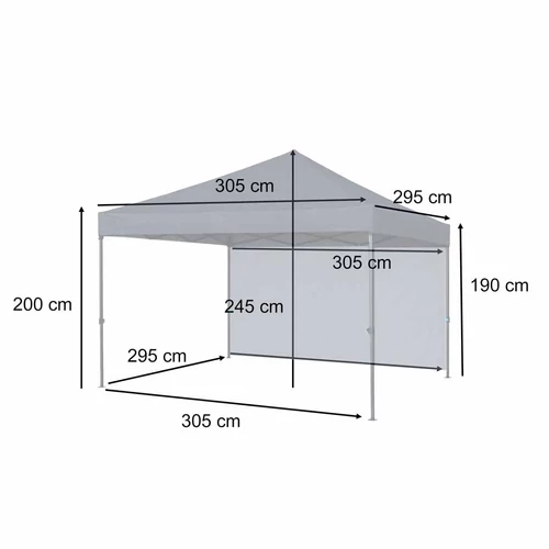 LUARO kerti trambulin 155 cm biztonsági hálóval, 150 kg teherbírással
