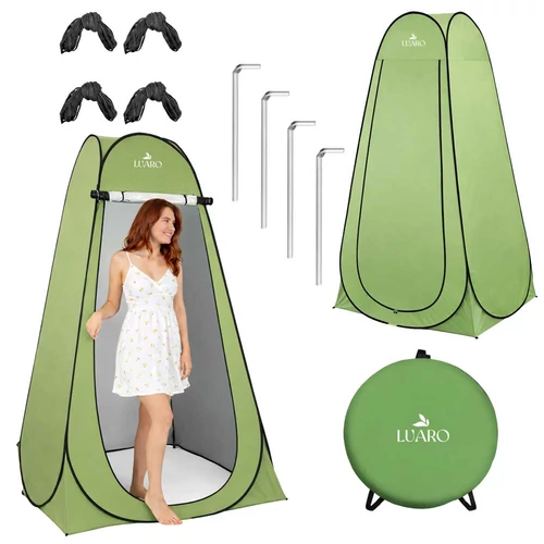 Luaro 3 az 1-ben önösszecsukható pop-up sátor zuhanyzóhoz, öltözőhöz, WC-hez 190 cm magas, 2 kg