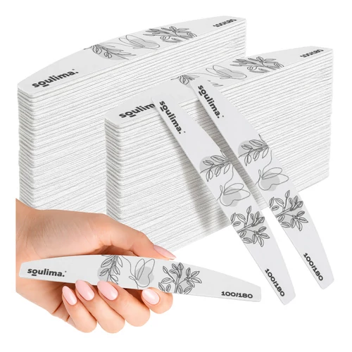 Slim nail file - boat shape 100 pcs Soulima