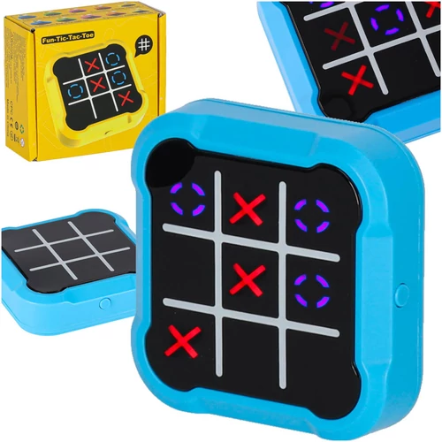 Circle cross elektronikus puzzle játék (digitátlis tic-tac-toe, amőba), kék