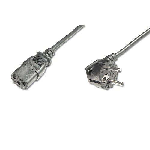 Digitus AK-440100-050-S, 5 M, CEE7/7, IEC C13, H05VV-F3G, 250 V, 10 A