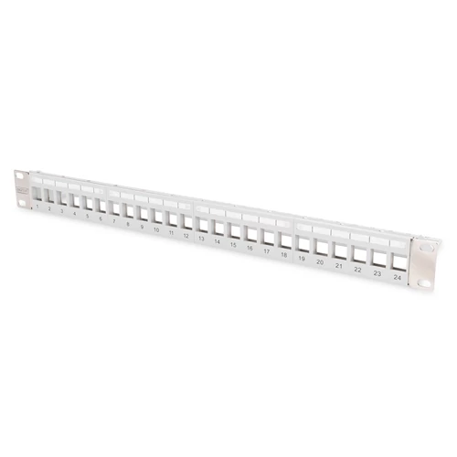 Digitus DN-91410-LF, Cat5e, Cat6, Cat6a, Rackre szerelhető, 1U, Szürke, SPCC, -20 - 70 °C