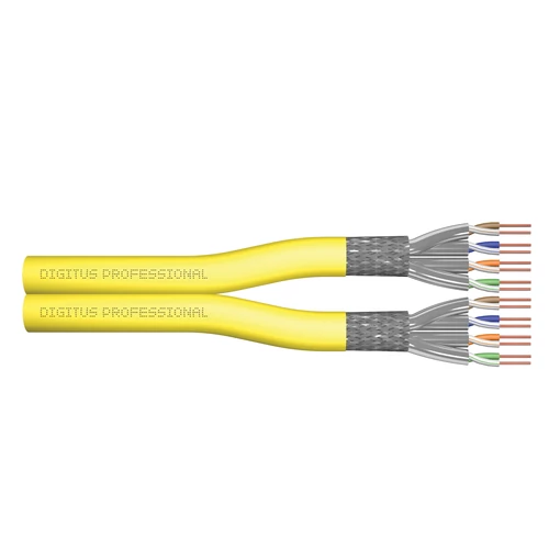 Digitus DK-1743-A-VH-D-1, 100 M, Cat7a, S/FTP (S-STP), Sárga