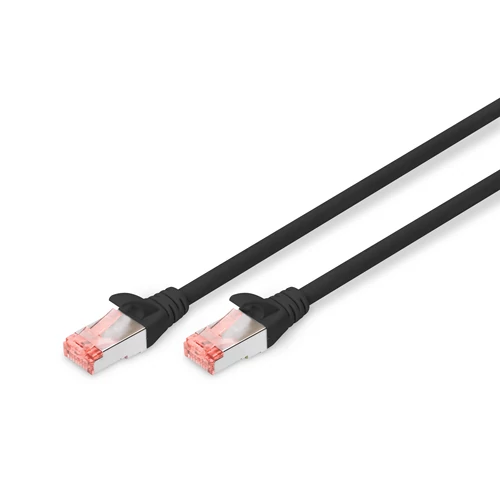 Digitus DK-1644-100/BL, 10 M, Cat6, S/FTP (S-STP), RJ-45, RJ-45, Fekete
