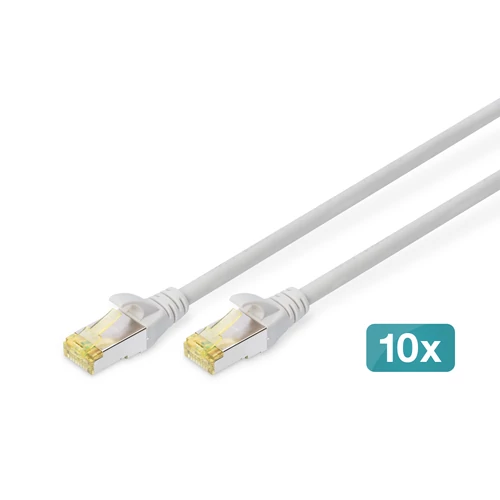 Digitus DK-1644-A-005-10, 0,5 M, Cat6a, S/FTP (S-STP), RJ-45, RJ-45, Szürke