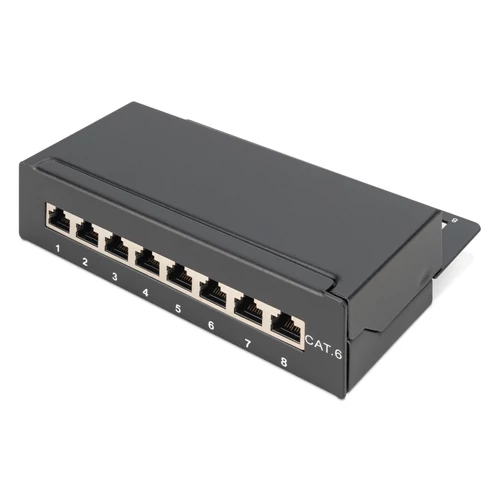 Digitus DN-91608SD, RJ-45, Cat6, Fekete, 285 mm, 55 mm, 778 g