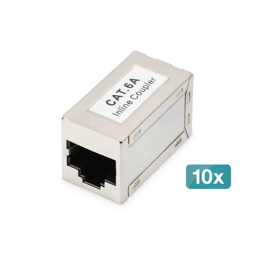Digitus DN-93905-10, RJ-45, RJ-45, Ezüst