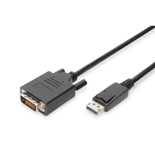 Digitus AK-340301-020-S, 2 M, DisplayPort, DVI-D, Nikkel, 1.1a, Réz